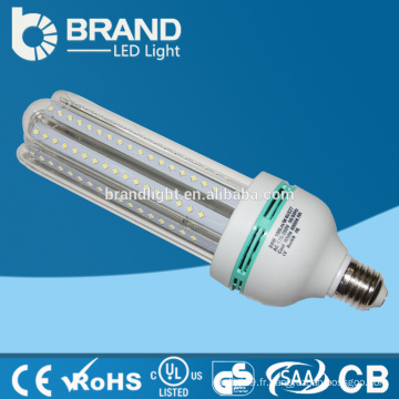 Bonne émission de chaleur 5w 7w 9w 12w E27 U forme Led Light de maïs, ampoule led à maïs